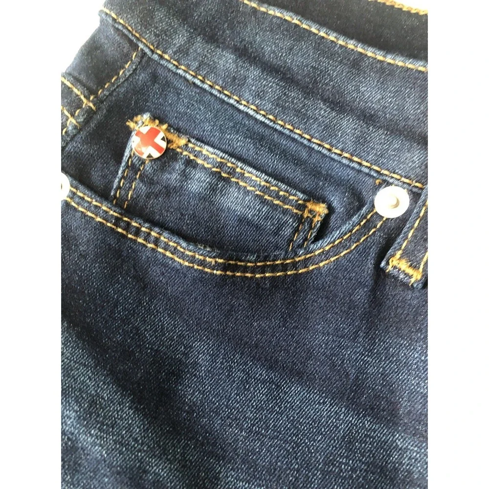Women's Hudson Natalie Mid rise Ankle Super Skinny Blue Jeans size 24 New